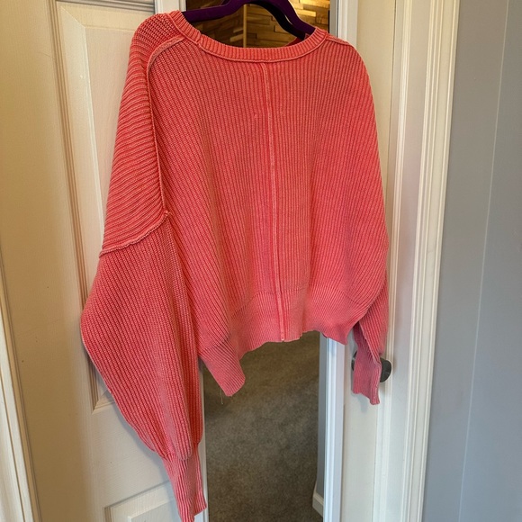 EUC🧡Aerie Beyond Cropped Sweater S Haute Coral - Picture 9 of 9
